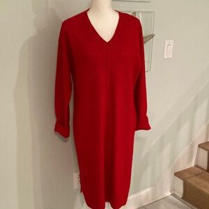 Vince Camuto Bold Red Sweater Dress. Size L.